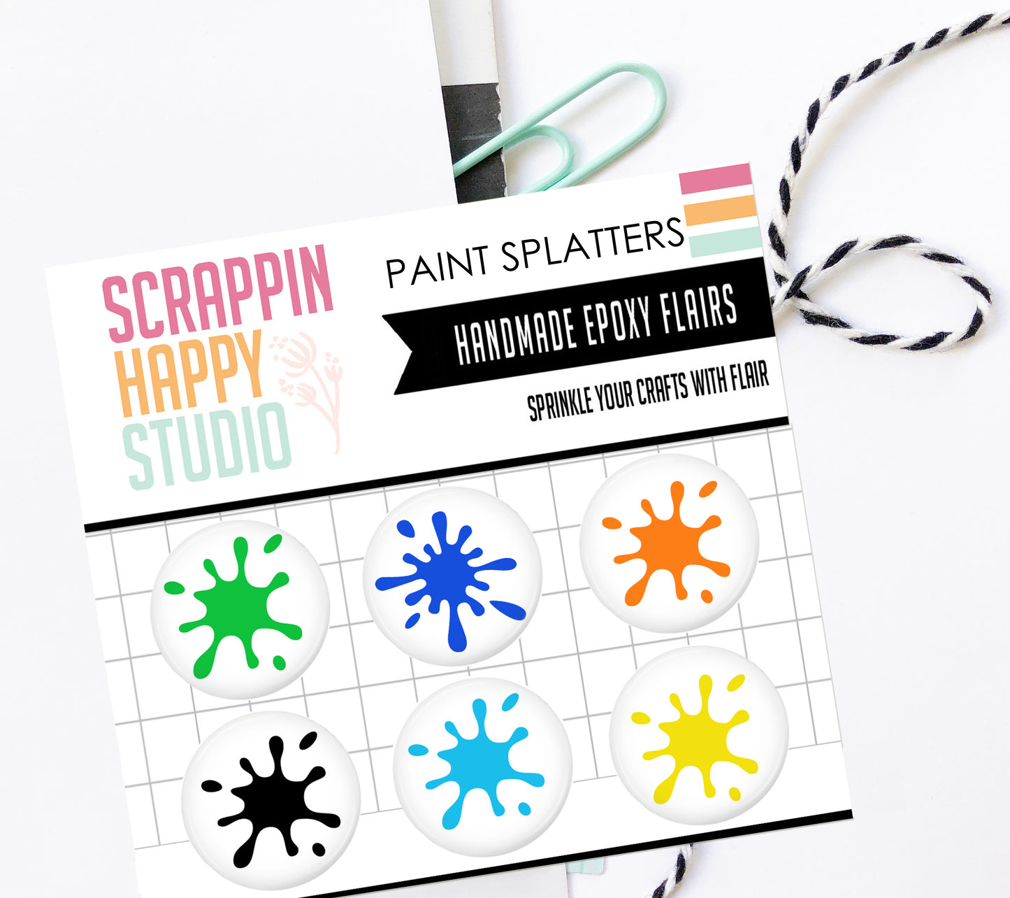 Paint Splatters Epoxy Flair