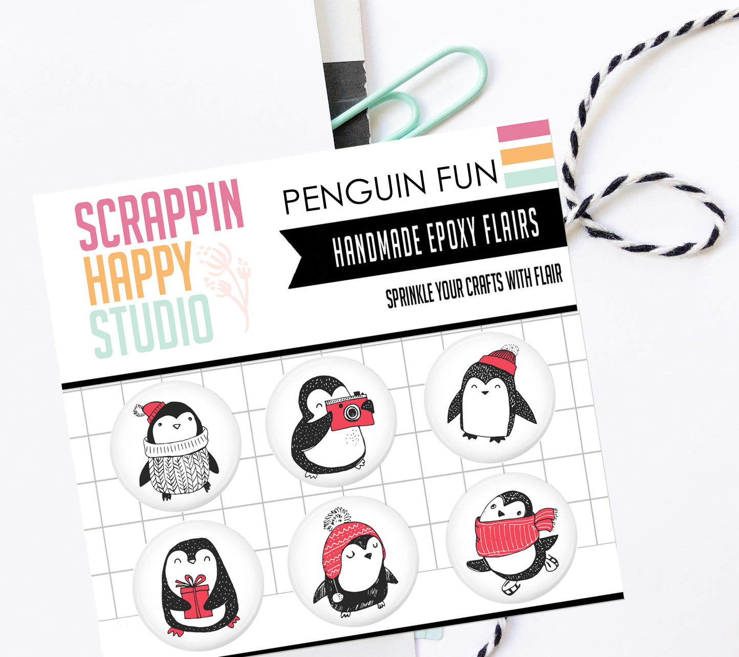 Penguin Fun Epoxy Flair