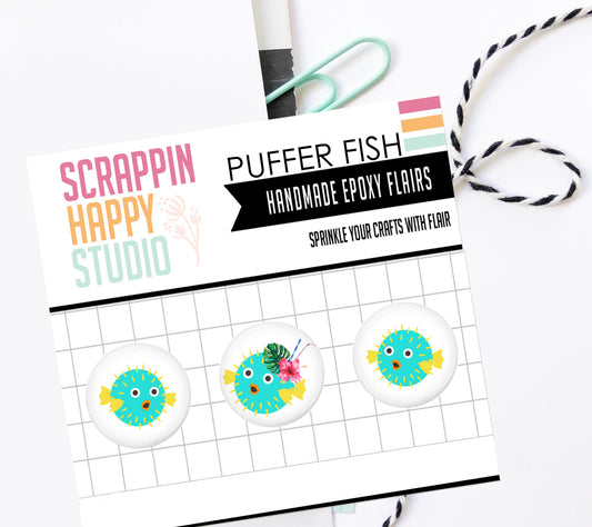 Puffer Fish Epoxy Flair