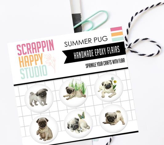 A Pug Summer Epoxy Flair