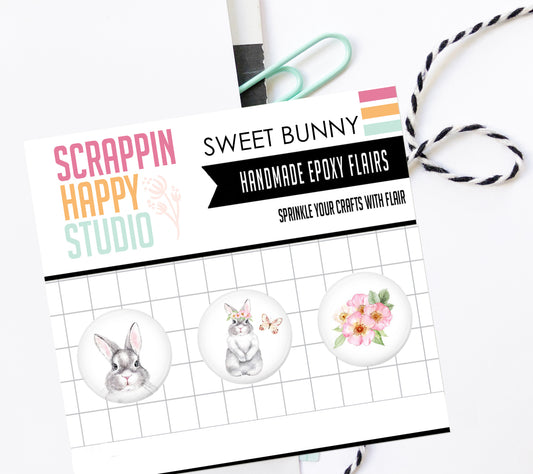 Sweet Bunny Epoxy Flair