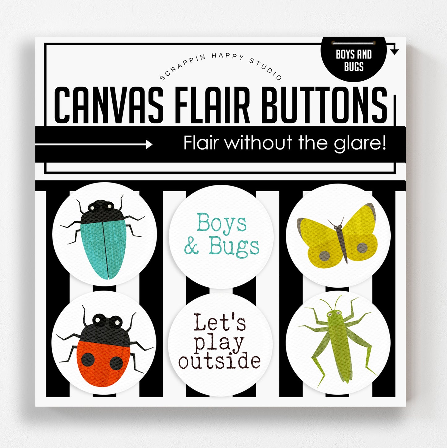 Boys And Bugs Canvas Flair