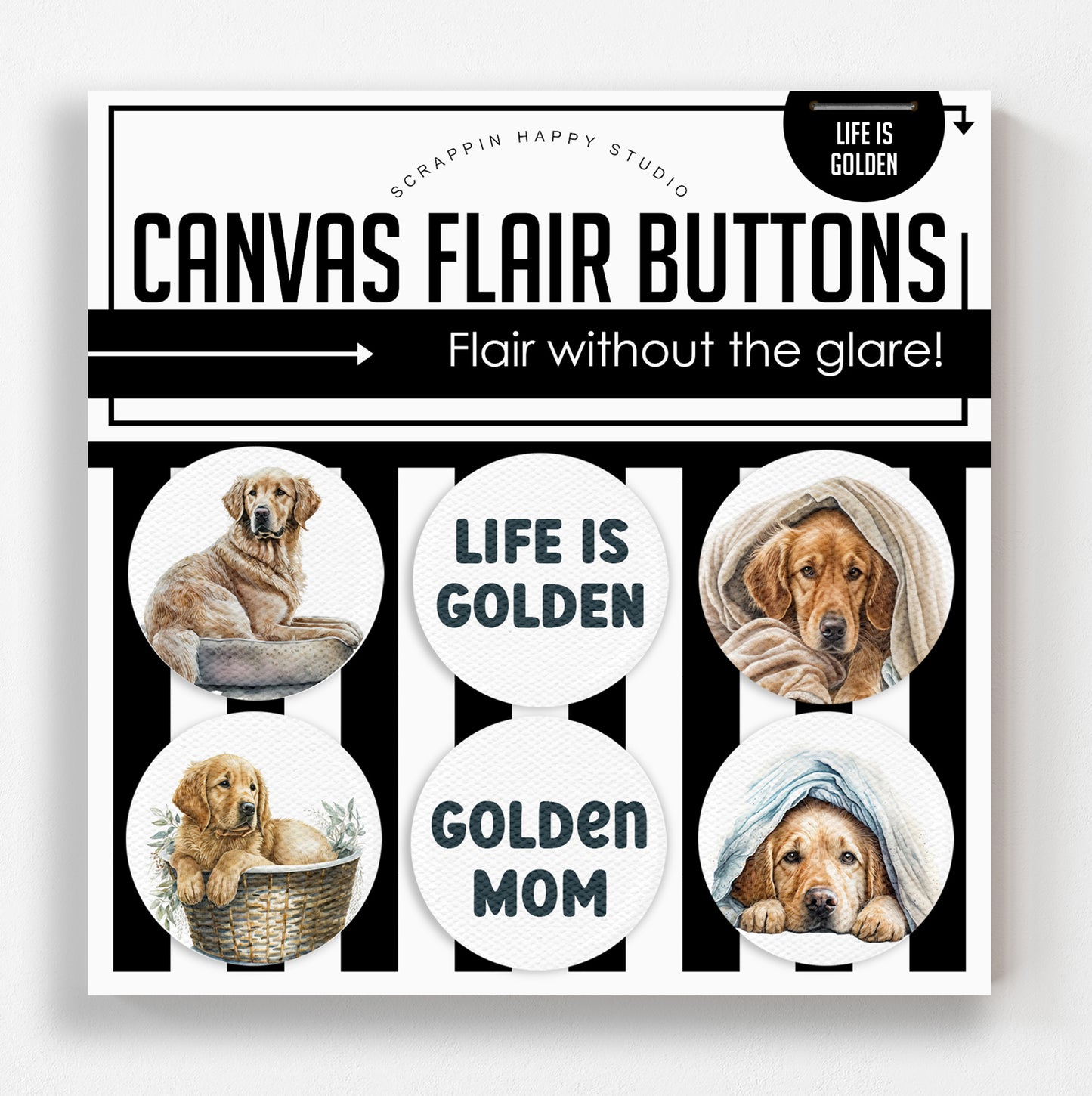 Life Is Golden Canvas Flair