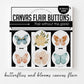 Butterflies And blooms Canvas Flair